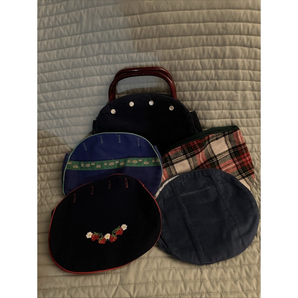 Vintage Banner House Purse With Covers 5 Covers